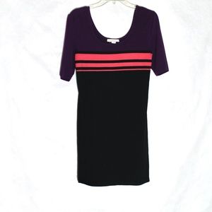 Derek Heart Short Sleeve Mini Dress (Size: L)